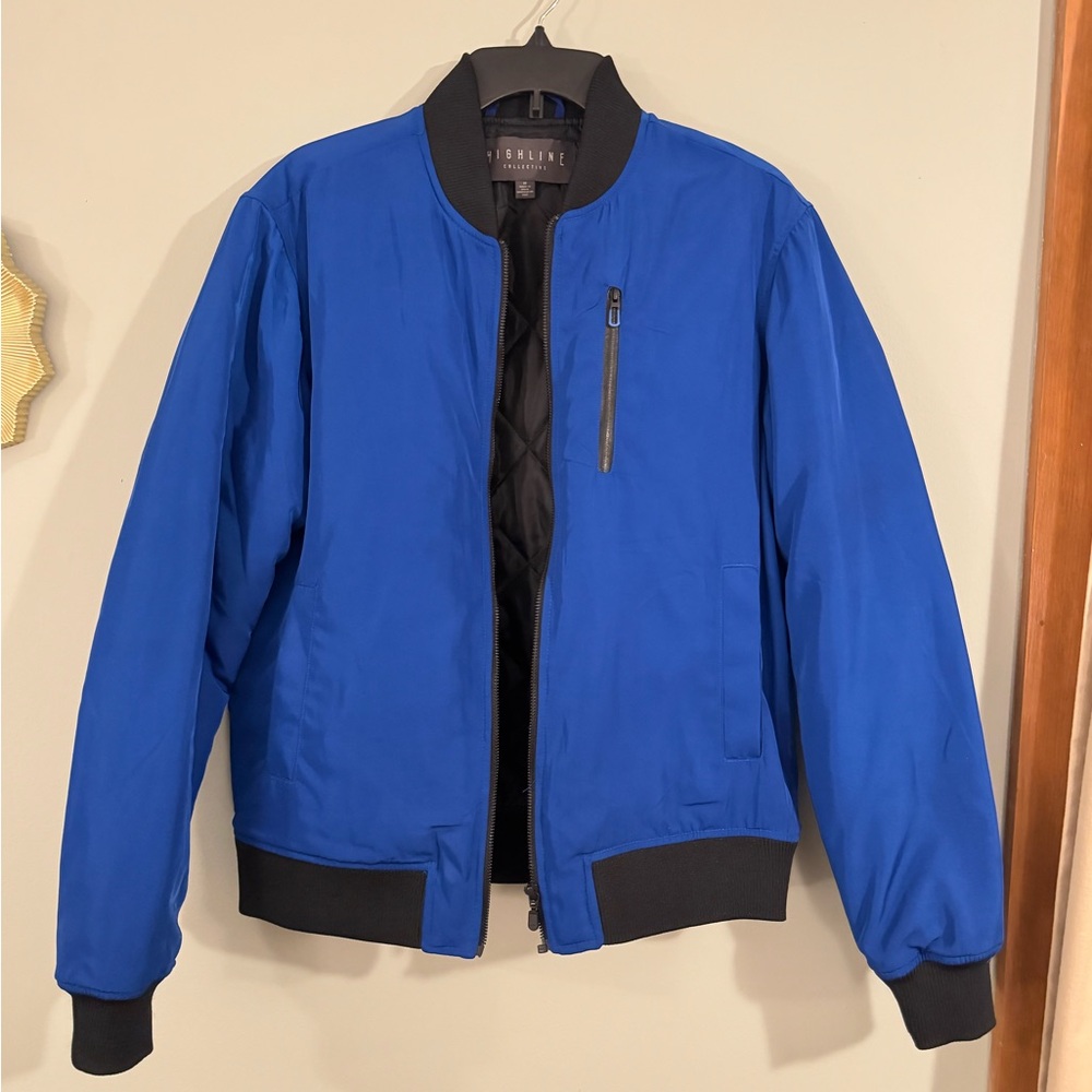 Vibrant Blue Bomber Jacket